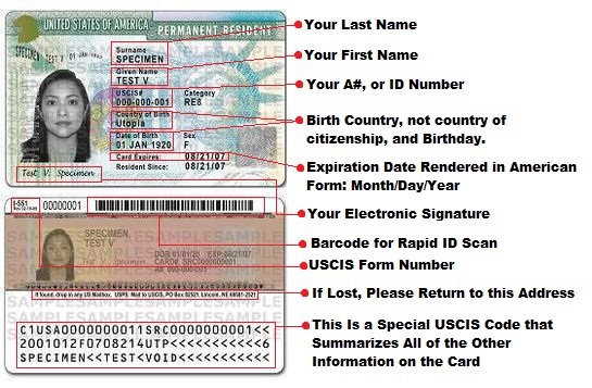 What Is Permanent Resident Number On Green Card Yahoo Answers